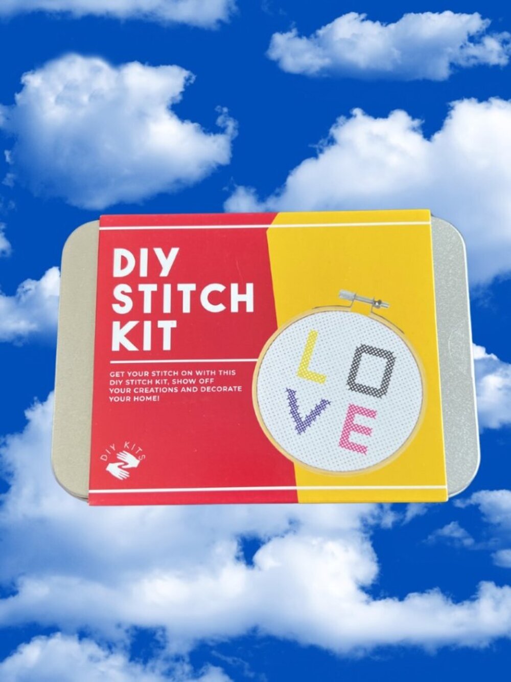 DIY Stitch Kit Embroidery Craft Tin